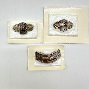Vtg Ladies Of Harley Davidson Owners Group Hog Vest Jacket Hat Pin Motorcycle